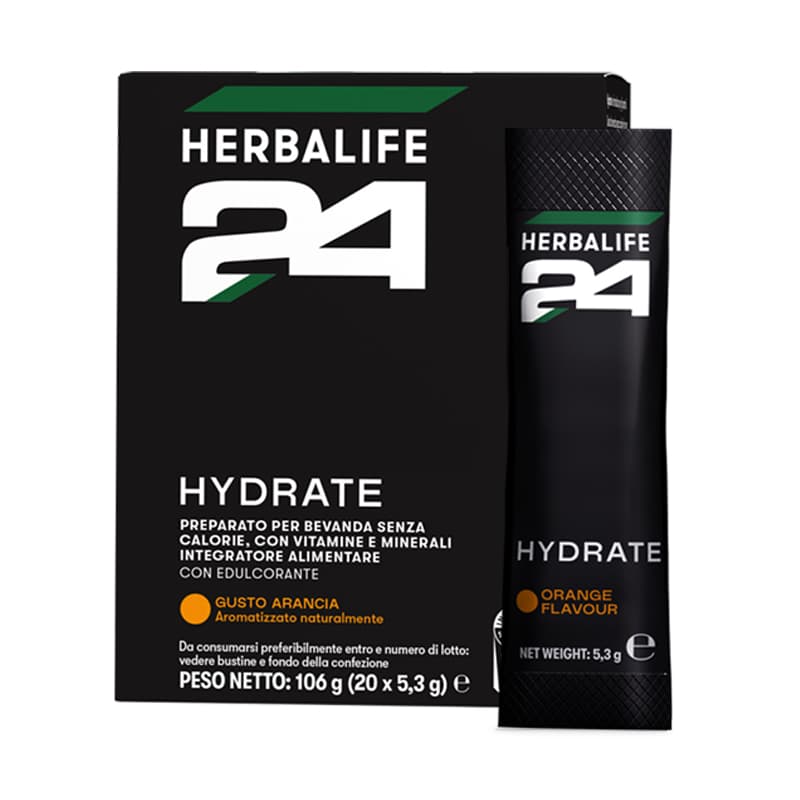 Confezione di H24 Hydrate, Arancia, 20 bustine