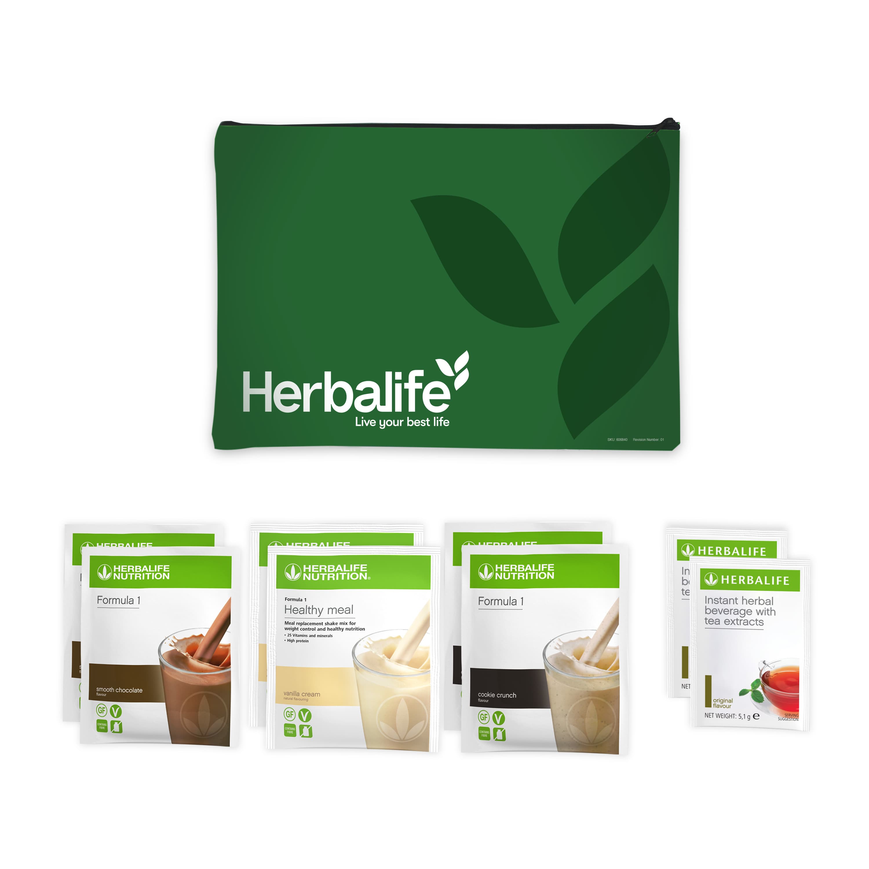 Confezione di Kit Prova con Infuso, Astuccio, 6 monoporzioni e infuso